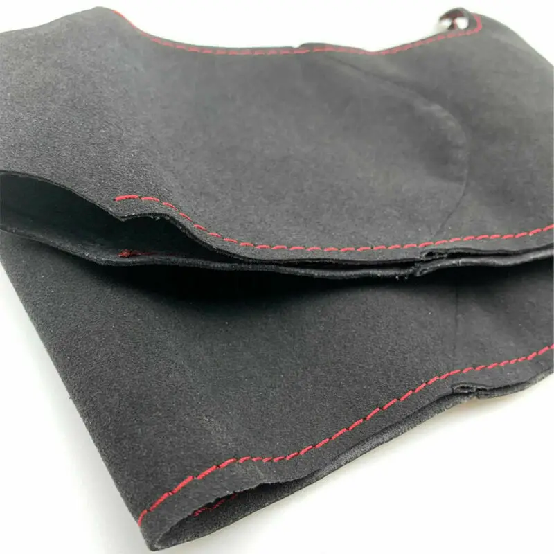 

Suede Leather Steering Wheel Yellow Stitch on Wrap Cover Fit For Mercedes Benz C200 C250 C300 Sport CLA220 B250 B260 Auto parts