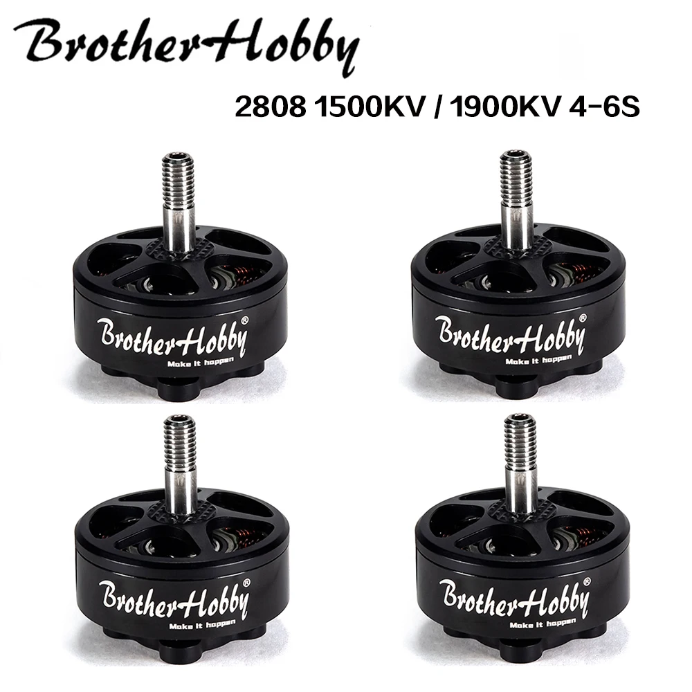 Двигатель Brother Hobby Avenger 2808 1350KV / 1500KV 1900KV 4-6S бесщеточный пропеллер 7-9 дюймов для