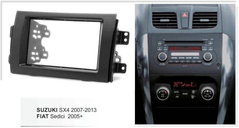 Двойной Din автомобильный набор для Сузуки SX4 2007 2013 Facia стерео CD панель GPS лицевая