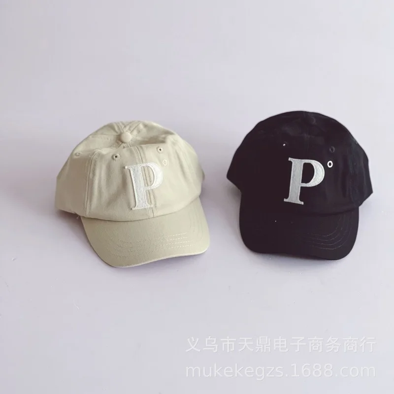 

Детская бейсбольная кепка для мальчиков и девочек, однотонные шапки в стиле хип-хоп, Детская однотонная Повседневная Кепка для родителей и ...