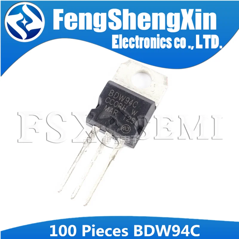 

100PCS BDW94C TO-220 BDW94 TO220 PNP Epitaxial Silicon Transistor