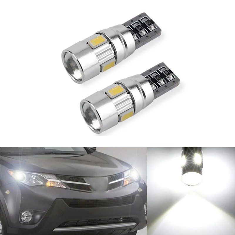 2x T10 светодиодный светильник для стояночных автомобилей Toyota Corolla Avensis Yaris Rav4 Hilux Prius