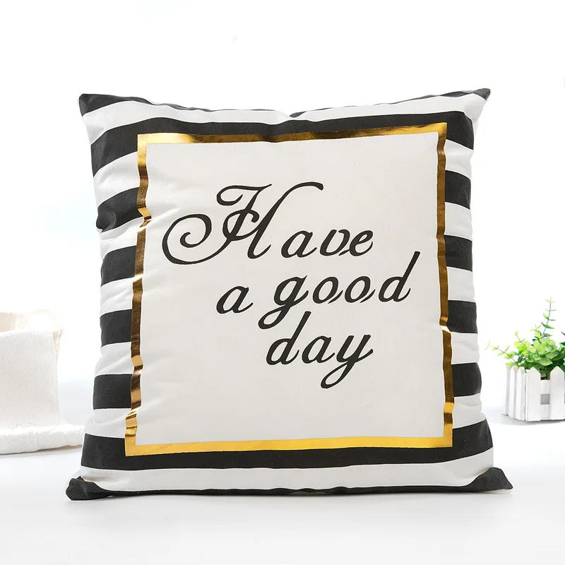 

Black Geometric Stamping Plush Throw Pillow Sofa Pineapple Cushion Covers Pillow Case Pillow Cushions Pillowcase Home Decoration