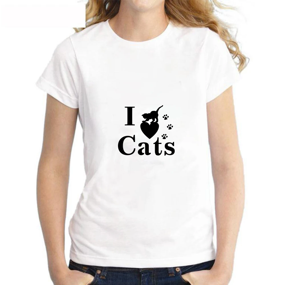 

Plus Size XS-4XL New Lovely Cat Letter Print T Shirt Women Cotton O Neck Short Sleeve Summer T-Shirt Tops Casual Tshirt