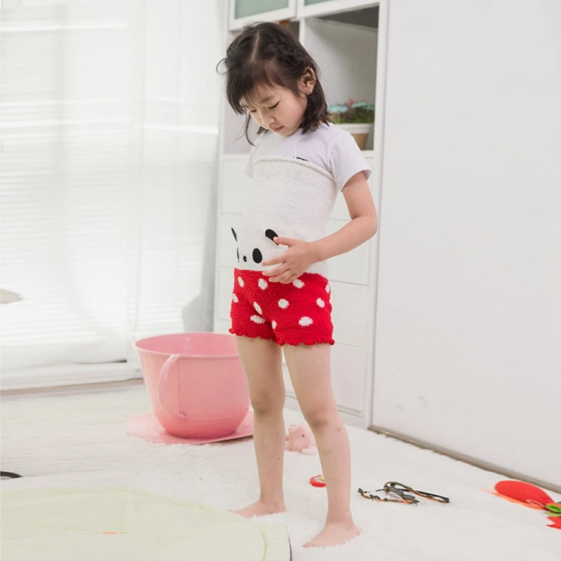 Зимние Детские шорты хлопковые для мальчиков и девочек брендовые малышей теплые