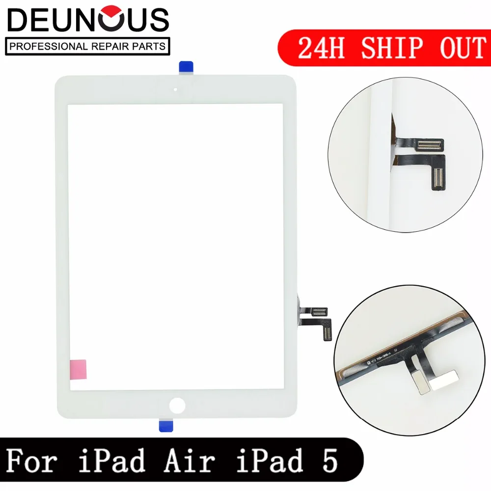Новинка для iPad Air 1 5 сенсорный экран дигитайзер без кнопки Home Переднее стекло