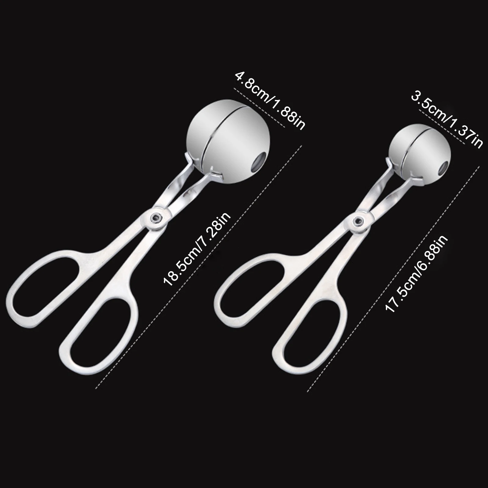 

Kitchen Convenient Meatball Maker Stainless Steel Stuffed Meatball Clip DIY Fish Meat Rice Ball Maker Meatball Mold Tools