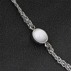 2022 Лидер продаж Модные Простые ювелирные изделия женские кристаллы от Swarovski Белый керамический браслет из титановой стали подходит для женщин для вечеринки