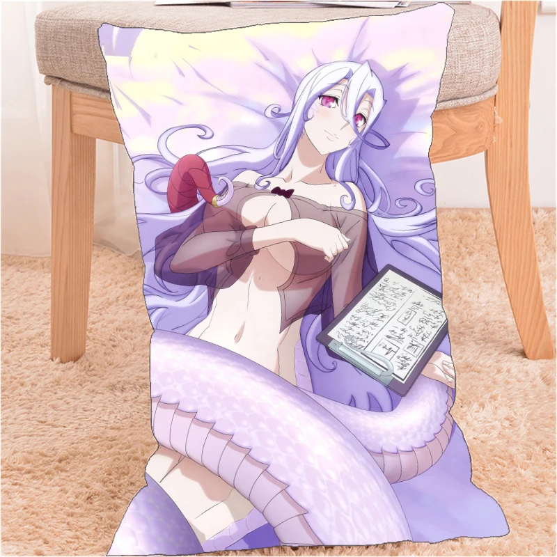 

Подушка «Dakimakura» чехол Монстр Musume без Oishasan Neikes Saphentite Крышка 60 см украшения дома подушка чехол с принтом