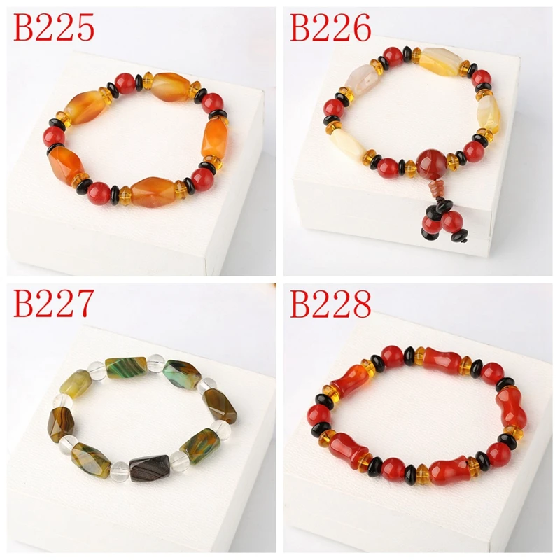 Браслет из натурального камня эластичная веревка энергетические браслеты