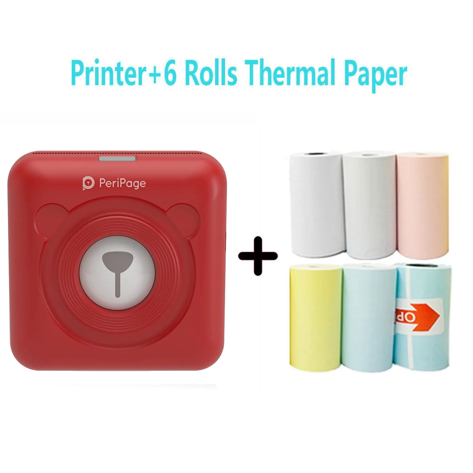 Мини Портативный Термальность фотопринтер Карманный 58 мм печать Беспроводной