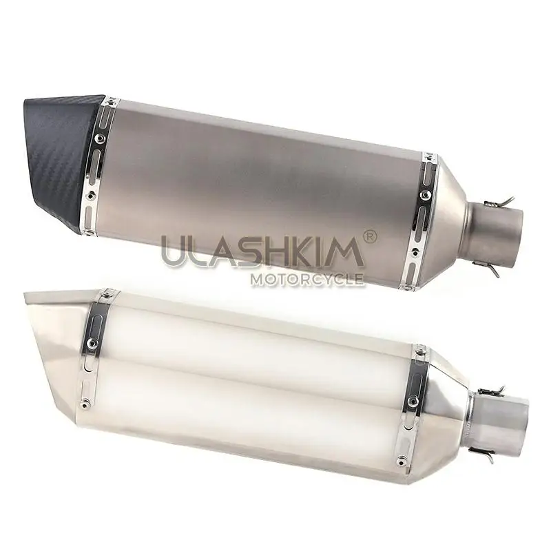 

Motorcycle Full System Exhaust Muffler Escape Middle Link Contact Pipe Slip On For Kawasaki Z800 2012-2016