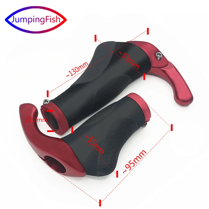 MTB Bicycle Grips Handlebar Bike Cap End Aluminium Alloy Lock Mountain Handle Bar Grip Anti-Skid Rubber Skid-Proof |