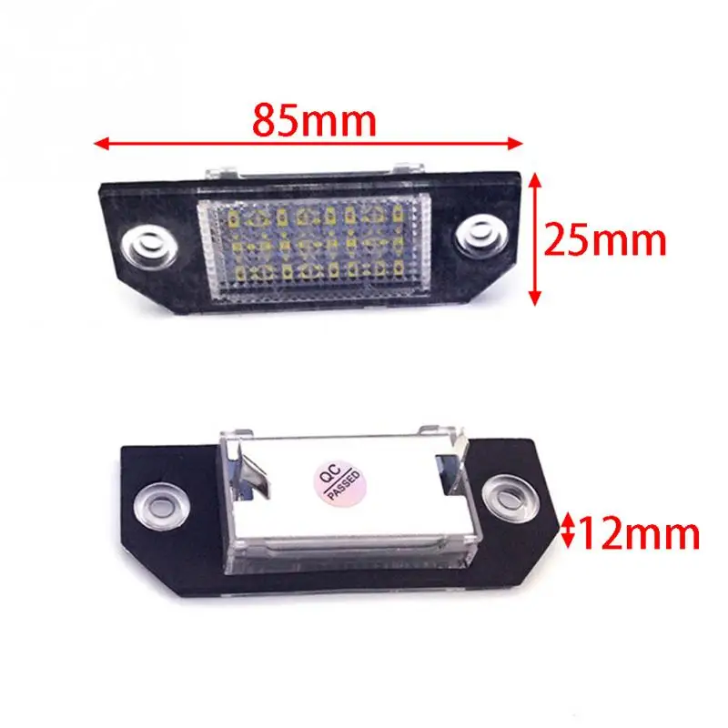 1 STUKS авто светодиодный светильник Kentekenlamp 6W 24 Wit Licht voor Ford focus 2 C Max Автомобильная