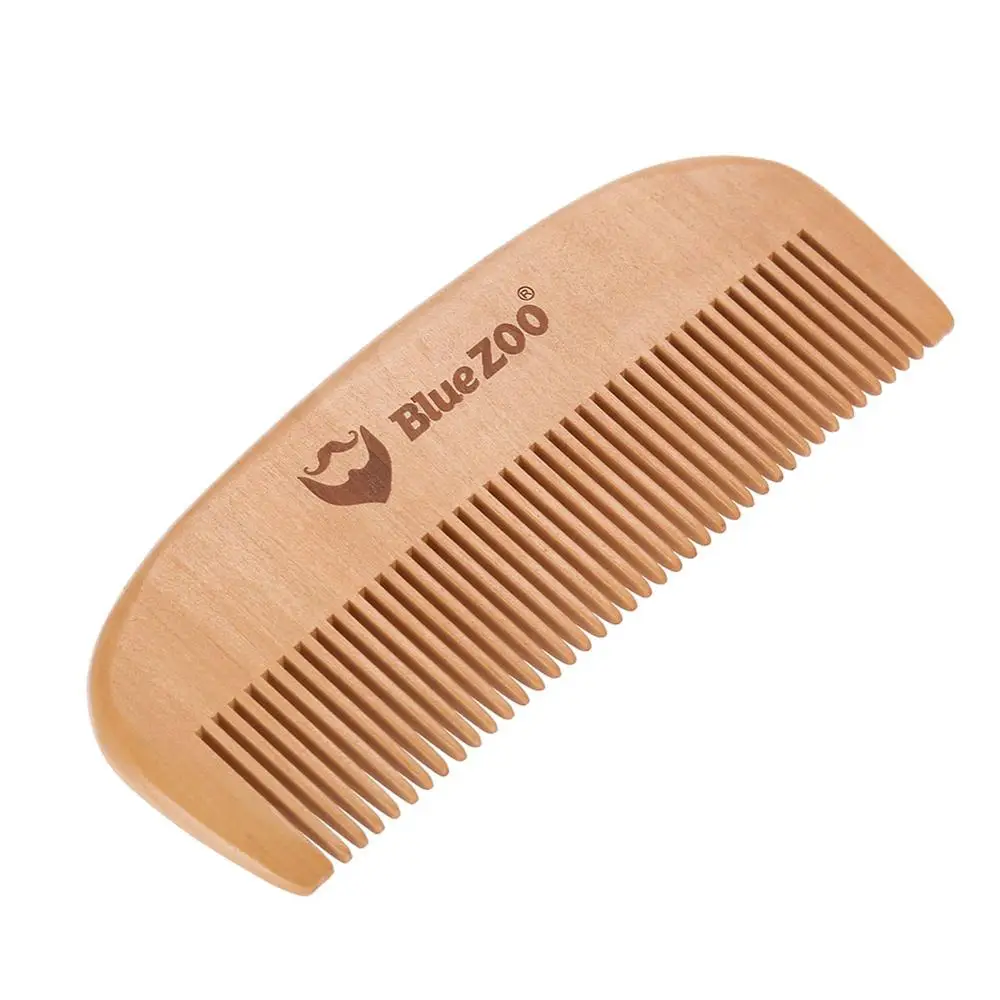 Портативный Гладкий деревянный гребень Band для мужчин щетка ухода за бородой