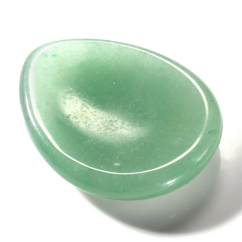Green Aventurine Sunligoo 1x Аметист большой палец беспокойтесь камень пальмовые камни карман натуральные Рэйки, лечение чакры Кристалл терапия геометрические каменные украшения - Цвет: Green Aventurine