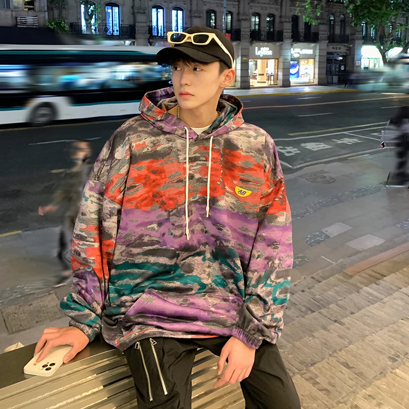 

Мужской осенний Повседневный свитер с капюшоном, новинка 2021