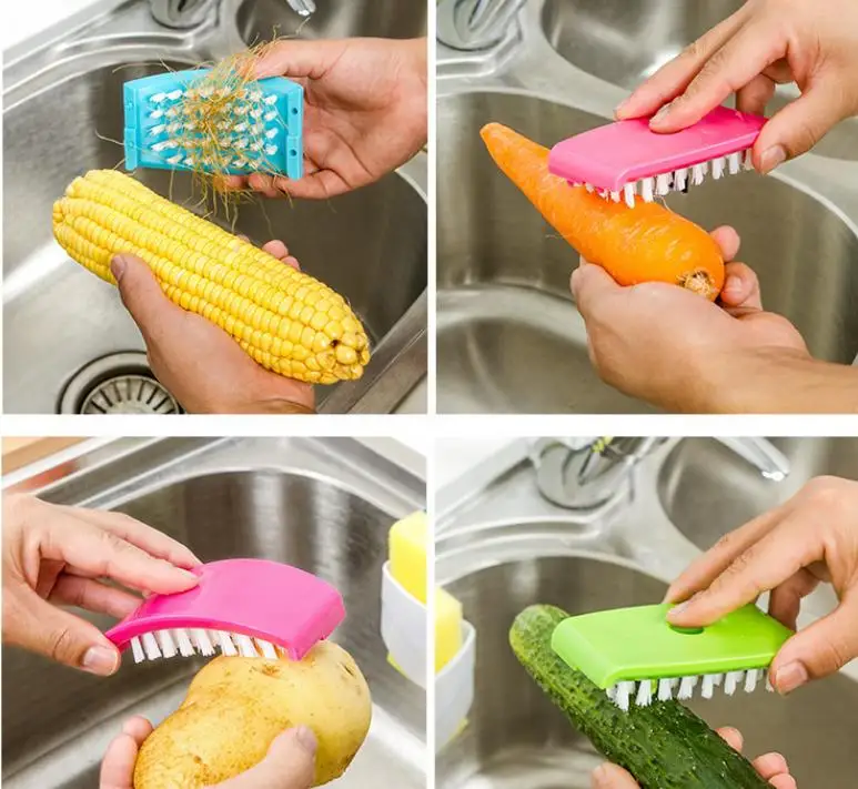 Креативные кухонные присоски нож вилка палочка для еды чистящие щетки Дыня щетка