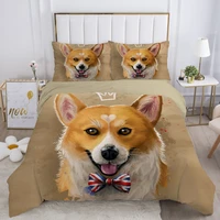 euro double comforter bedding sets 3d hd duvet cover set blanketquilt cover and pillowcase polyester cotton 150 bed set dog