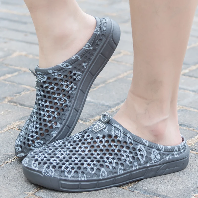 PUPUDA/камуфляжные тапочки Мужская дышащая садовая обувь Летняя Новинка