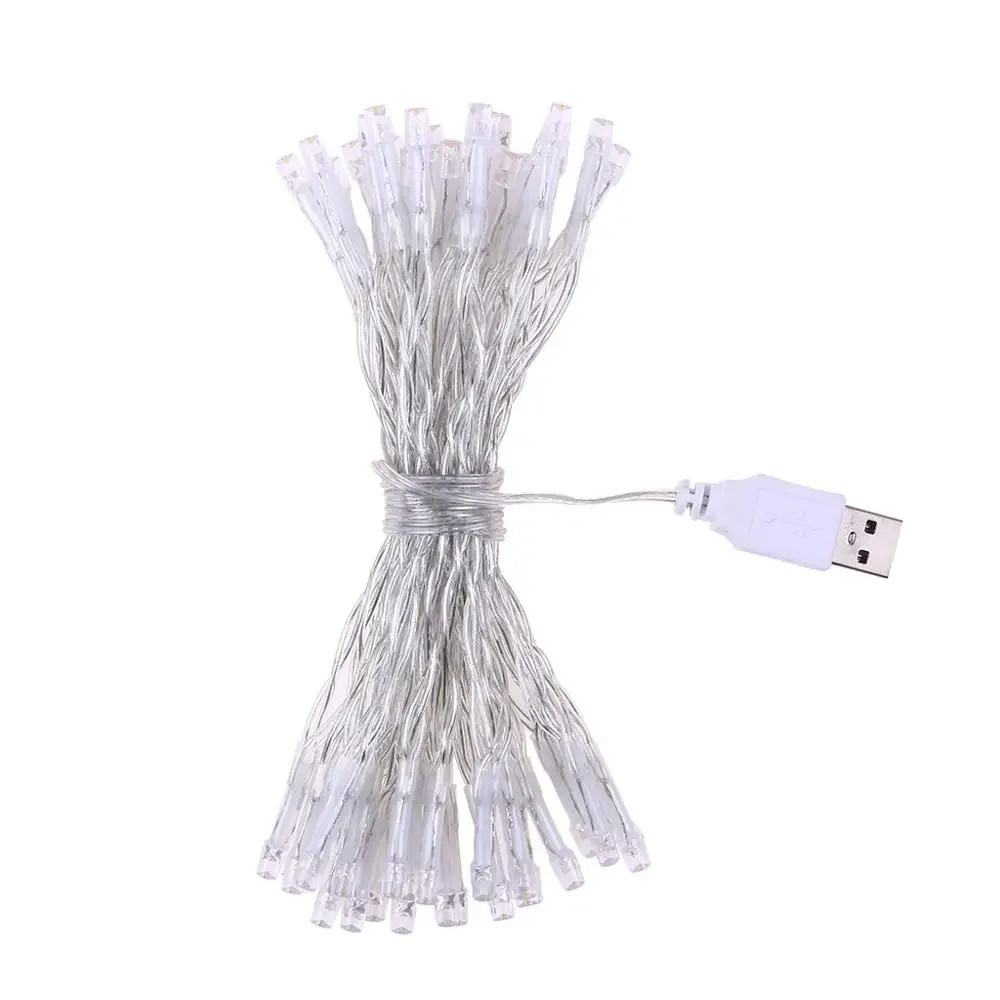 4 Meter 40 LED USB String Lights 220V Wedding Party Decoration Garland Festival DIY Ornaments Decorative rattan #1125 | Дом и сад