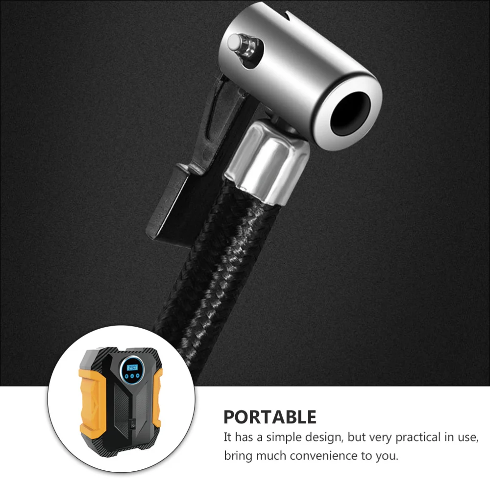 

1pc Mini Tire Inflator Portable Digital Display Air Pump Electric Tire Pump