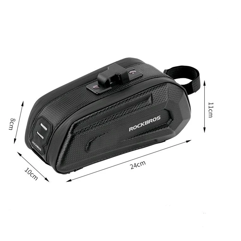 

ROCKBROS Rainproof Bicycle Bag Shockproof Bike Saddle Bag For Refletive Rear Large Capatity Seatpost MTB Bike Bag Accessories