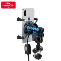motorcycle phone holder wirelessusb wired port charger fast charge phone stand for hyosung triumph aprilia piaggio yamaha ktm