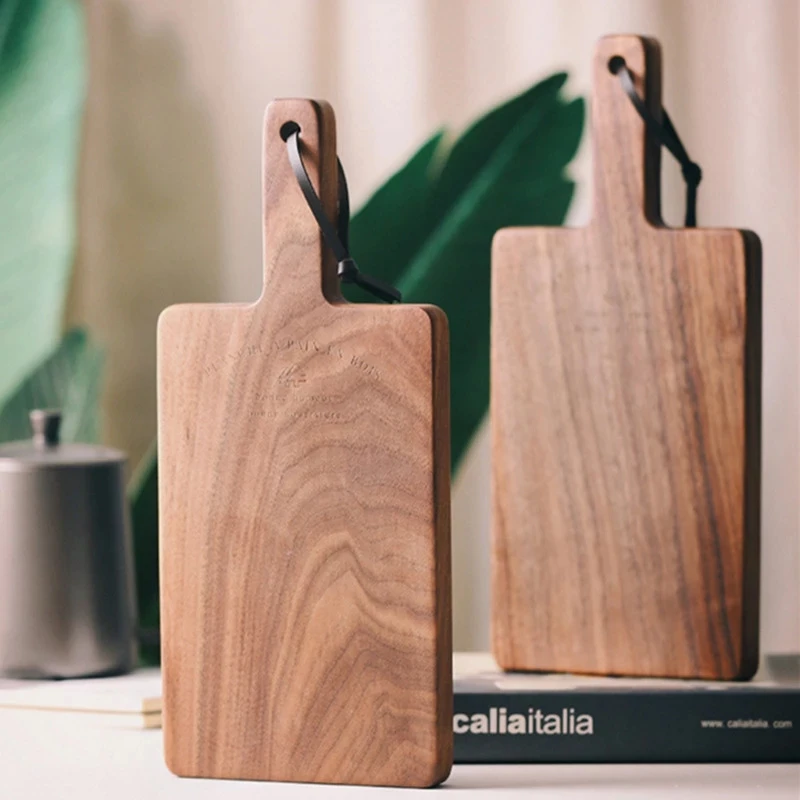 

Black Walnut Cutting Board Blocks Chopping Board Food Fruit Candy Bread Plates Dishes Trays Storage