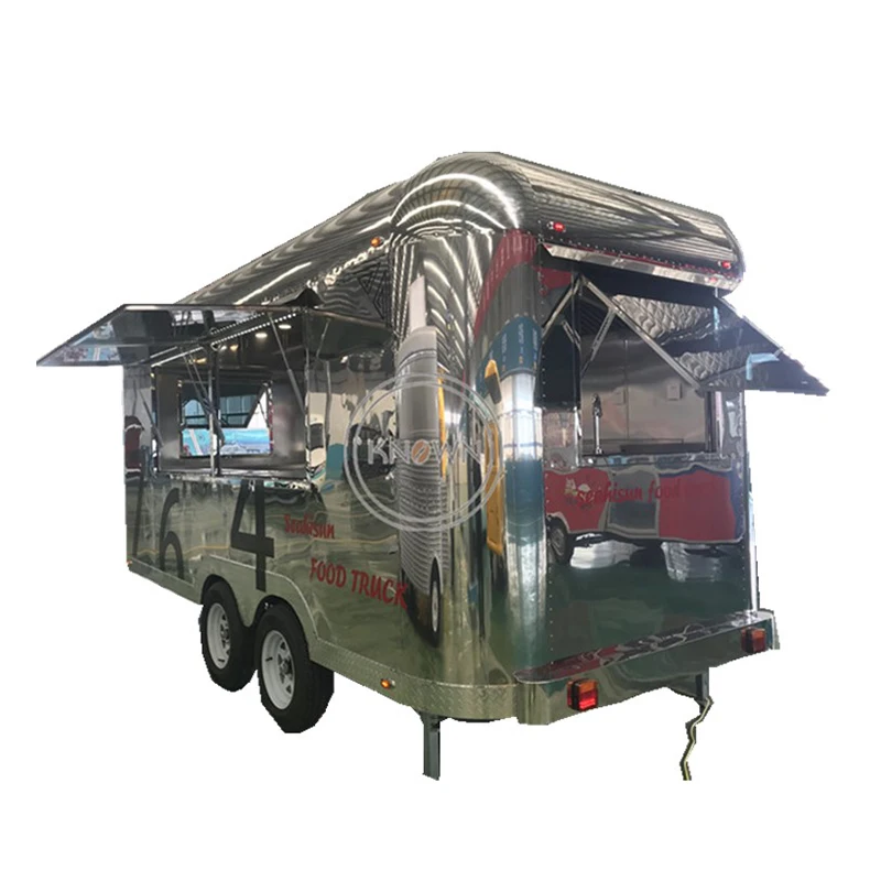 304 год Мобильная тележка из нержавеющей стали для использования на открытом