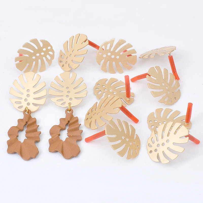 Серьги аксессуары для изготовления ювелирных изделий сплав цинка Золотой Металл