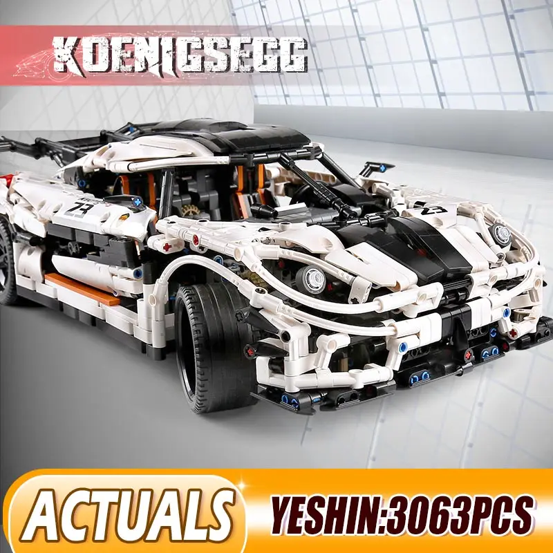 Форма король MOC 4789 koenigseзурованный Супер спортивный гоночный автомобиль модель