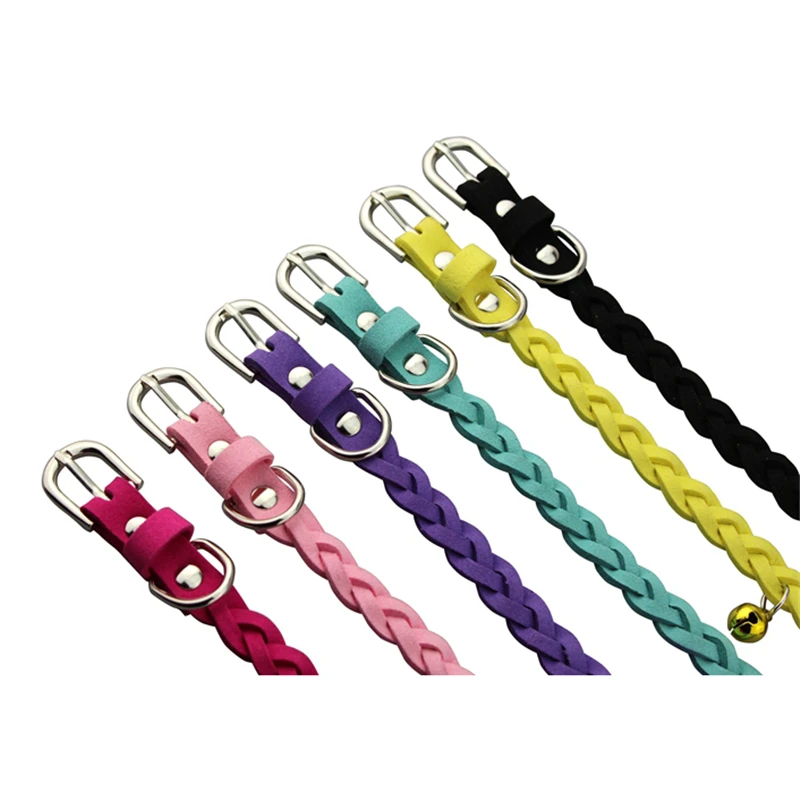 Ошейник для собак ошейник в оплетке щенков и кошек регулируемый домашних