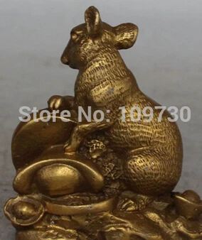 Бесплатная доставка &lt&lt&lt 10 см китайские бронзовые богатые Yuanbao Money 12 животных