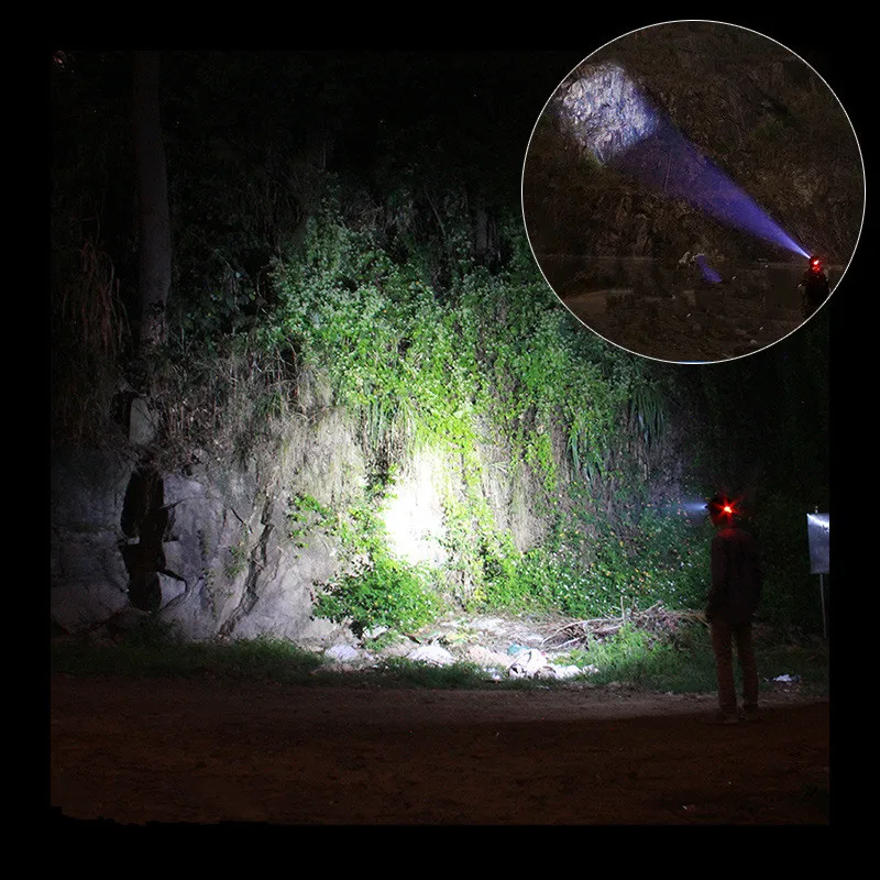 Светодиодный налобный фонарь XML L2 водонепроницаемый масштабируемый 3 режима