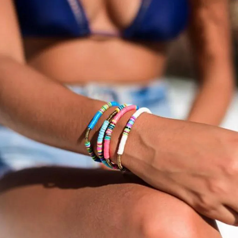Летний роскошный богемный браслет с буквенным алфавитом Bileklik Bilezik Pulseras Para Pareja для