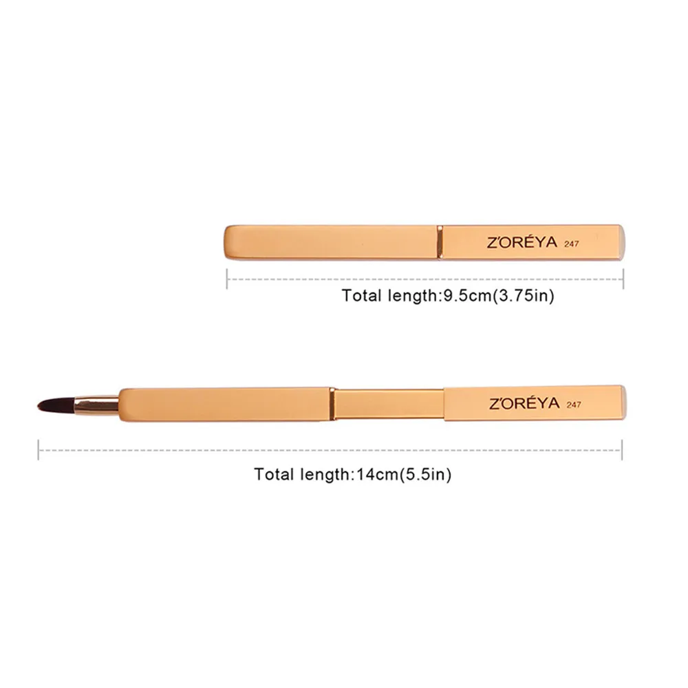 Профессиональные портативные макияжные кисти для помады выдвижные губ