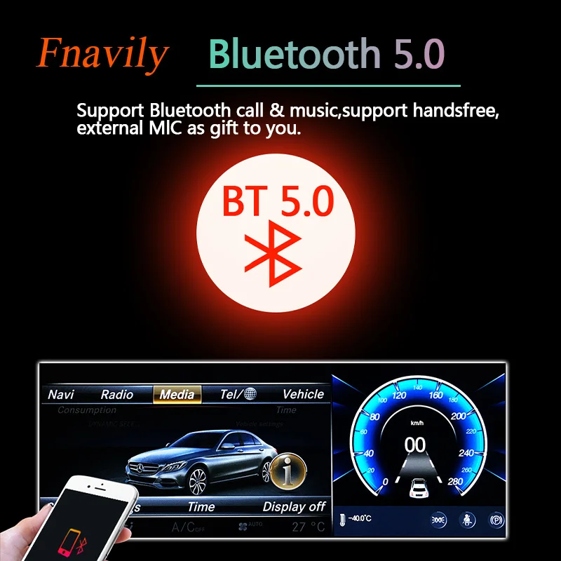 Fnavily Android 11 автомобильное радио для Mercedes Benz ML W166/GL X166 ML320 ML350 ML400 ML500 NTG 4 5 Авторадио