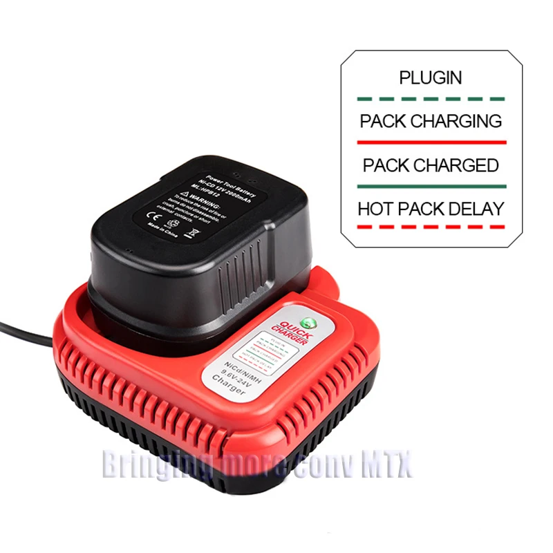 ni cdni mh battery charger 9 6v 12v 18v suitable for blackdecker 1 5a newest freeshipping free global shipping
