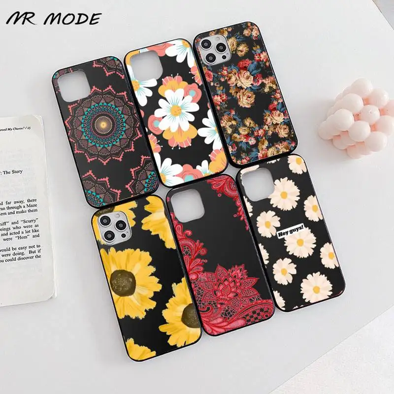 

Cute Cartoon Daisy Flower Phone Case for iPhone 13 12 11 mini pro XS MAX 8 7 6 6S Plus X SE 2020 XR