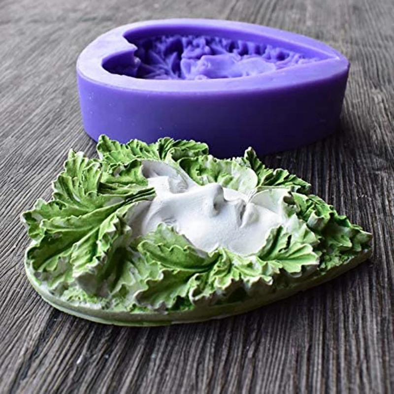 L93F девушка лист уход за кожей лица Форма силиконовый для тортов и мыла прессформы