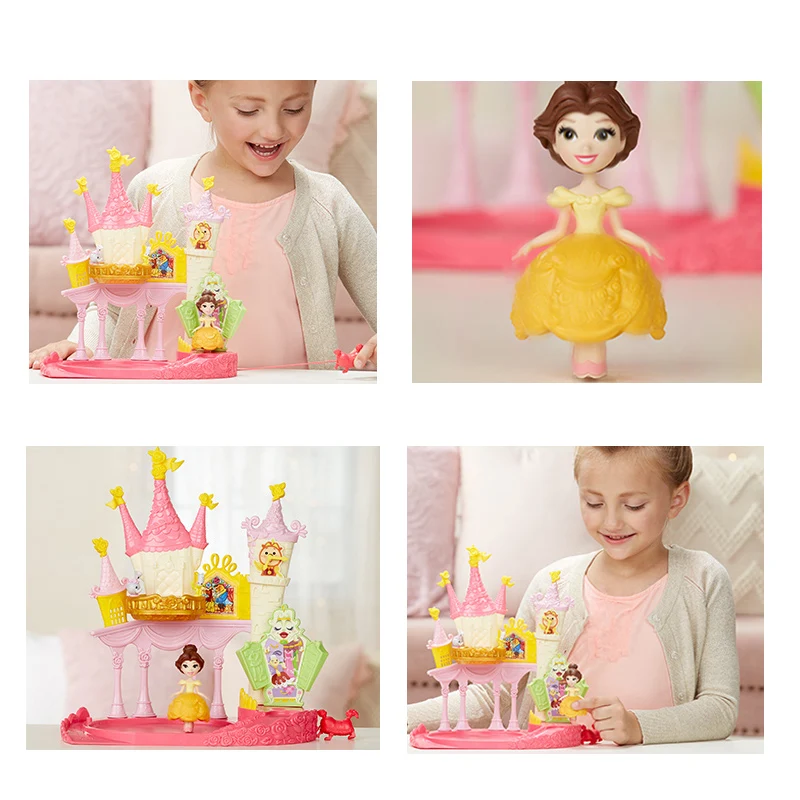 

Hasbro Magic Mini Character Series Belle's Castle Birthday Surprise Gift Toys for Girls E1632
