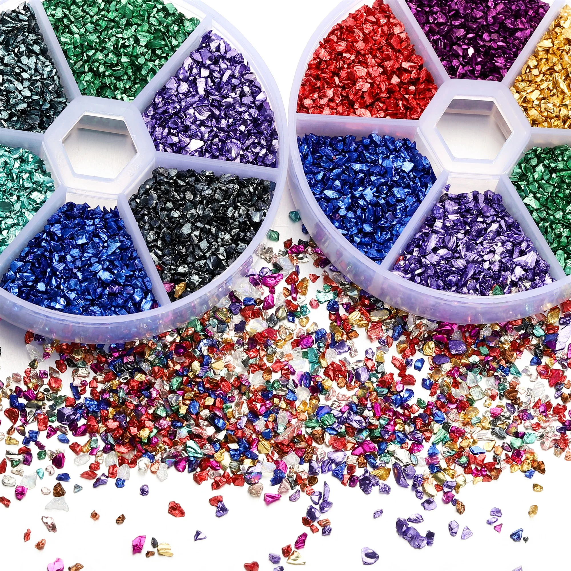 60 г/кор. камни из дробленого стекла наполнитель смолы для хрустального