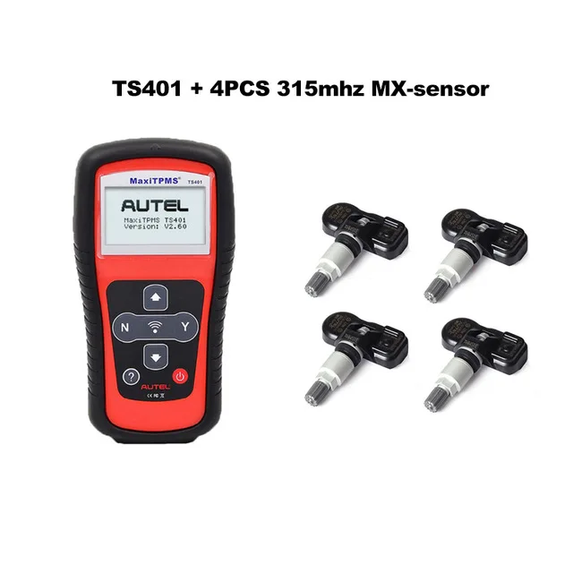 ts401 4x315 Autel MaxiTPMS TS401 TPMS автомобильный диагностический и сервисный Инструмент предварительный выбор процесс предлагает более быструю активацию и диагностику - Цвет: ts401 4x315