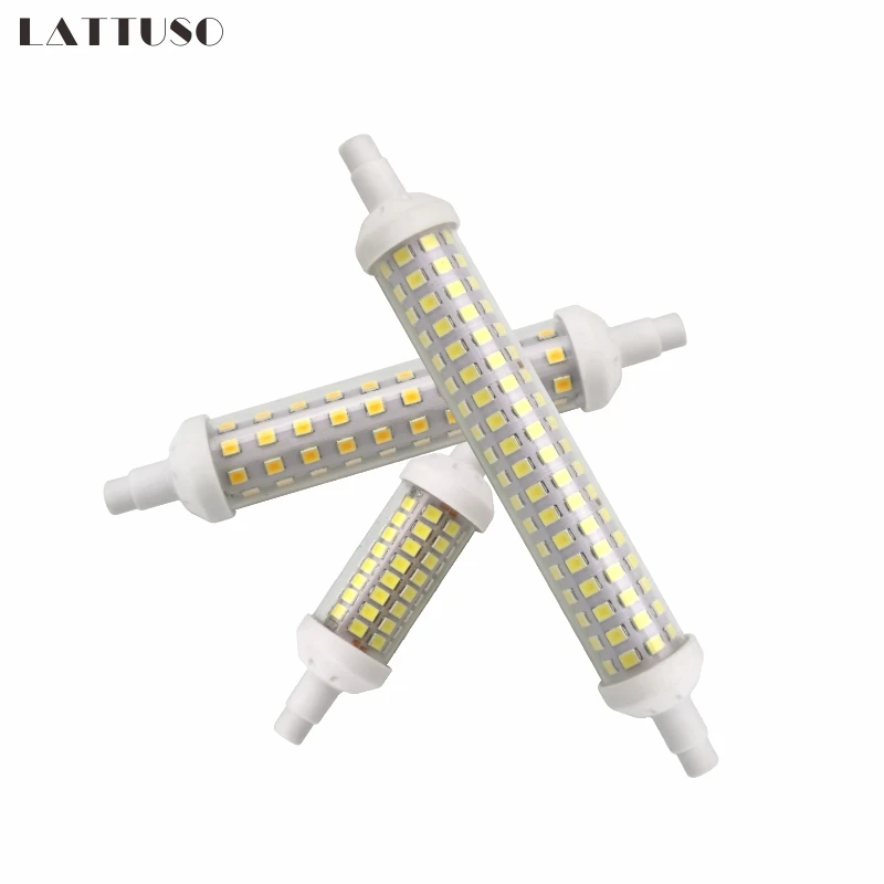 LATTUSO R7S светодиодный светильник 6 Вт 9 12 SMD 2835 78 мм 118 135 лампы AC220V энергосберегающие