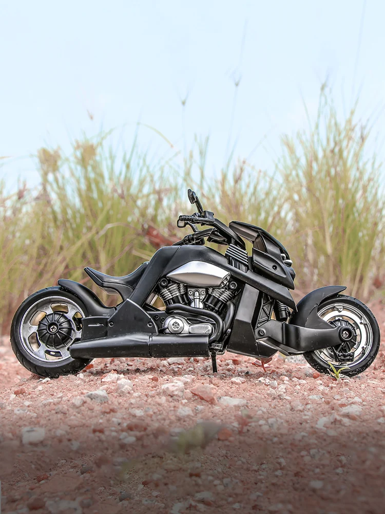 

Collectible Hobbies Motorcycle Model Toys HuaYi Model 1:12 YAMAHA Tyrannosaurus V-REX Diecast Vehicles With Sounds and Light