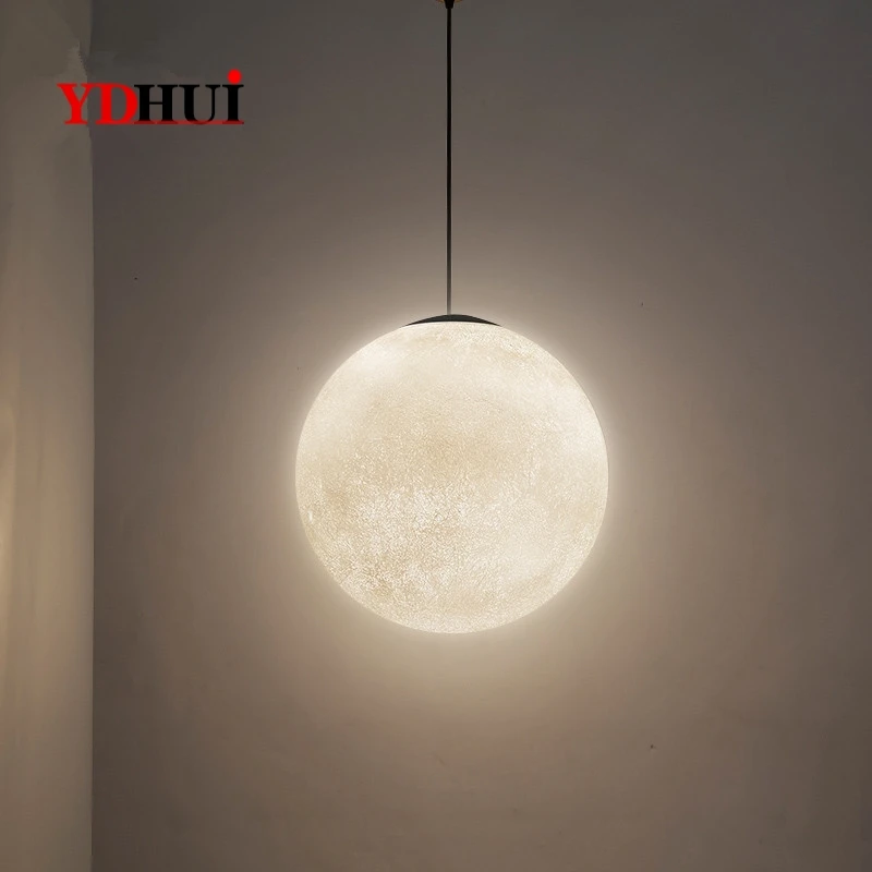 Декоративная люстра в виде Луны простая современная офисная Люстра для гостиной