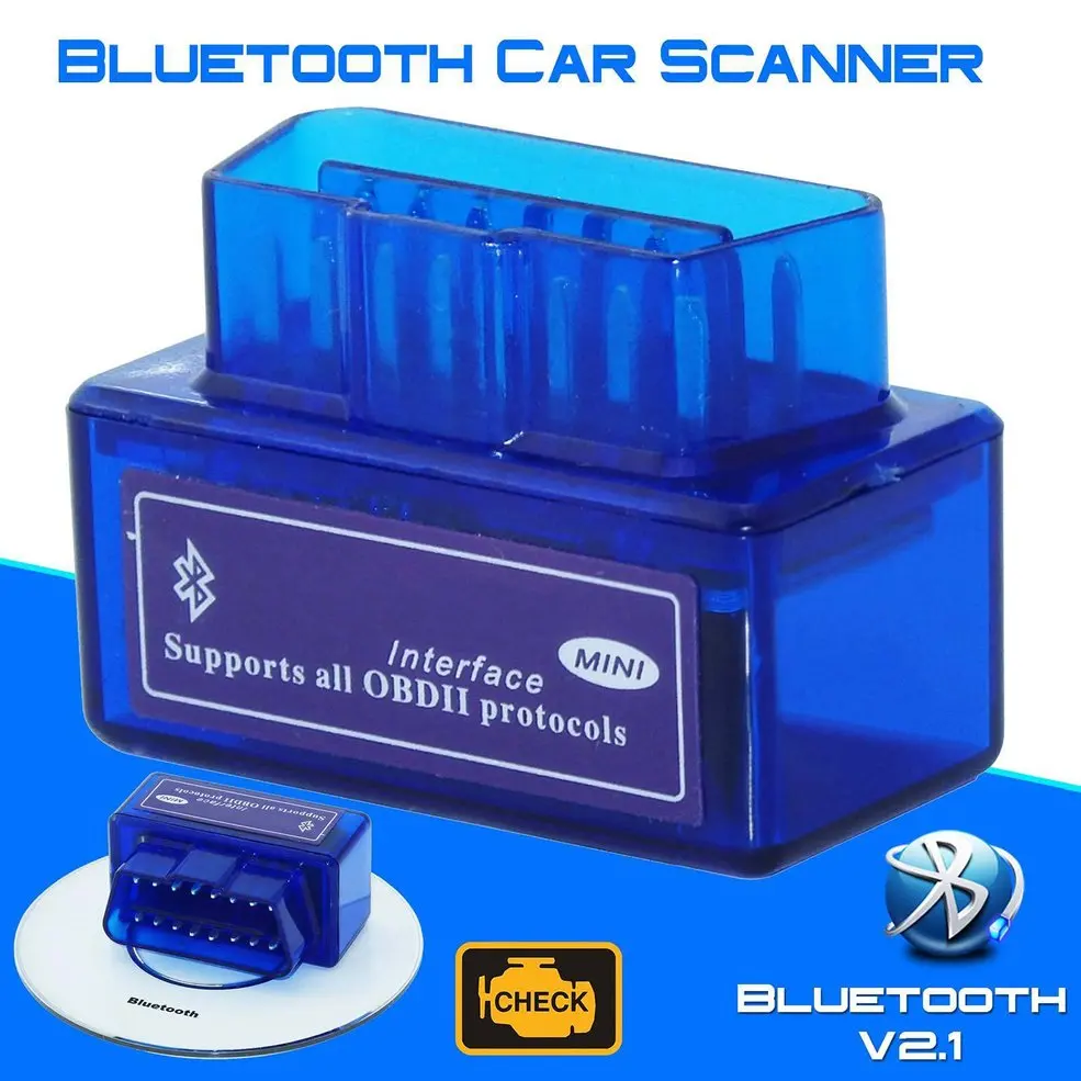 Последняя версия мини Bluetooth OBD2 V1.5 Elm 327 V 1 5 OBD 2 диагностический инструмент для