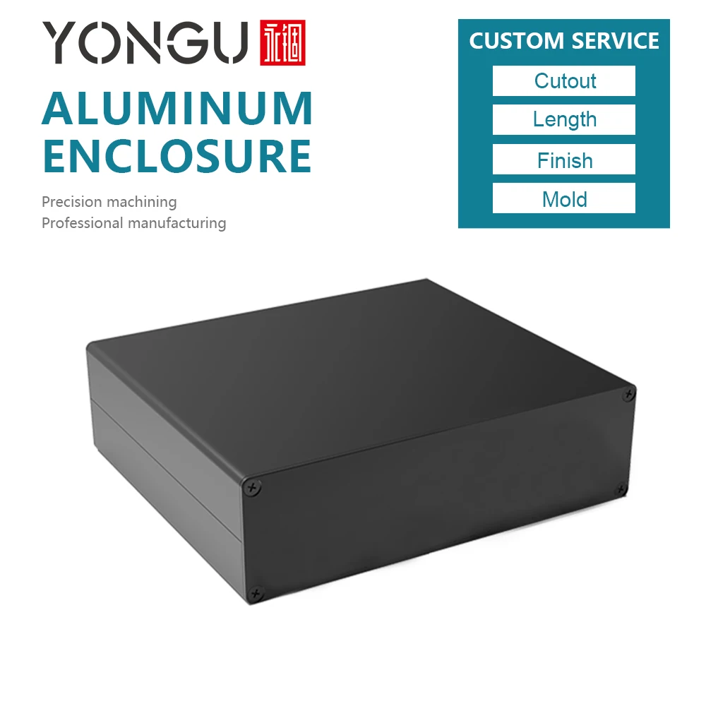 

H32 152W44H mm/5.98''x1.73'' High quality housing Aluminum network communication electronic enclosure
