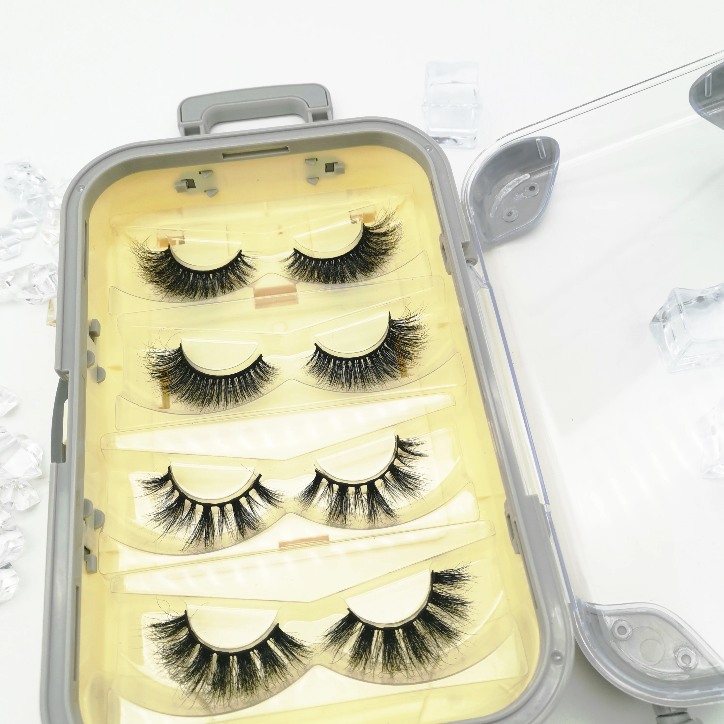 Роскошные норковые накладные ресницы Aceofsexy пушистые вьющиеся 3d индивидуальная